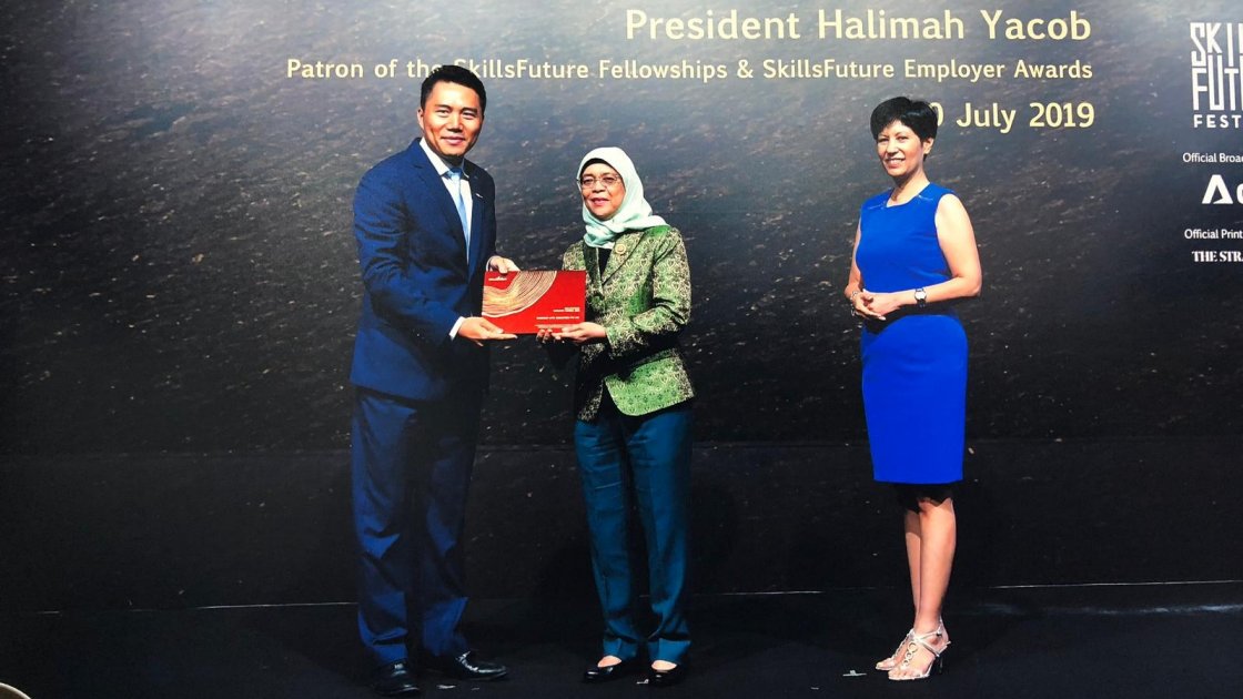 Schindler Lifts Singapore Pte Ltd. receives SkillsFuture Employer Award